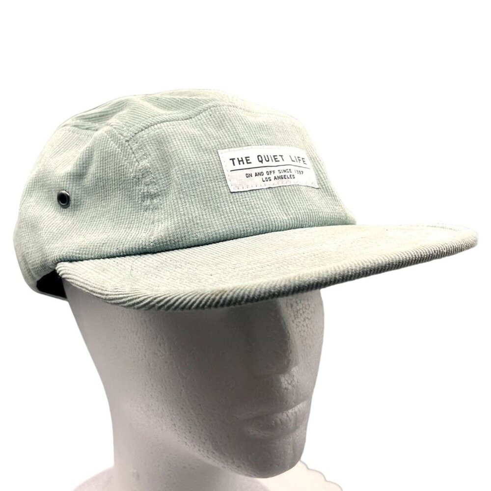 The Quiet Life Mint Green Corduroy Camper Style Adjustable Strap Hat Cap
